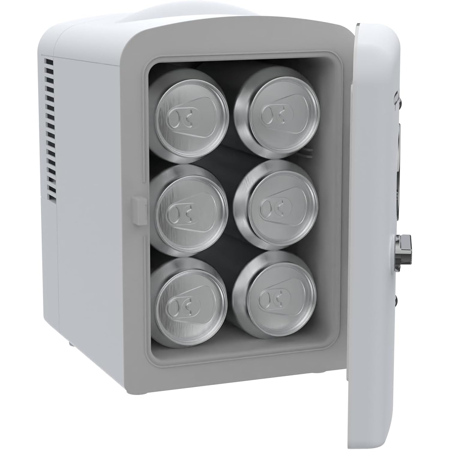 Frigidaire EFMIS171 Retro Mini Portable Personal Fridge - Ideal for Home, Office or Dorm - Includes Carrying Handle, AC/DC Wall/Car Charger (White)