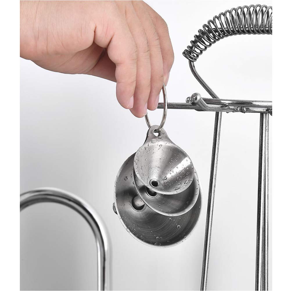 Metal Stainless Steel Funnel, Large Medium Small Funnel Set Of 3, Food Grade Mini Kitchen Funnels For Transferring Essential Oils, Liquid, Fluid, Small Funnels For Filling Bottles Flask Cooking