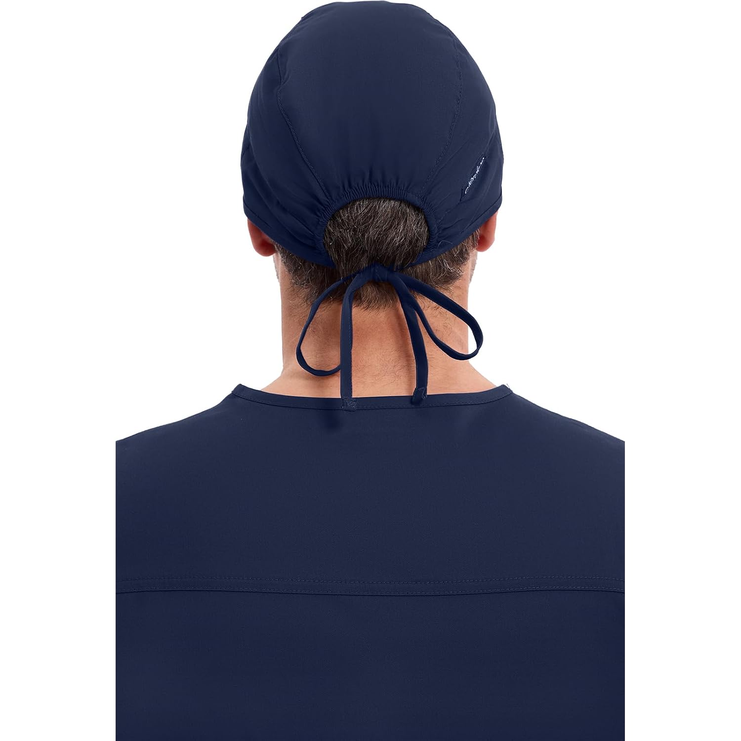 Cherokee Men and Women Scrub Cap with Adjustable Elastic Tie-Back Lightweight, Breathable No-Slip Unisex Surgical Cap - 2506 Navy - 3 Pack