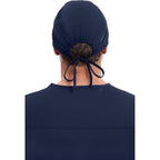 Cherokee Men and Women Scrub Cap with Adjustable Elastic Tie-Back Lightweight, Breathable No-Slip Unisex Surgical Cap - 2506 Navy - 3 Pack