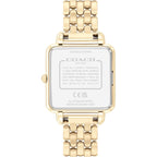 Coach Cass Women'S 2H Quartz Watch - Square Stainless Steel Bracelet - Premium Fashion Timepiece - Gift For Her
