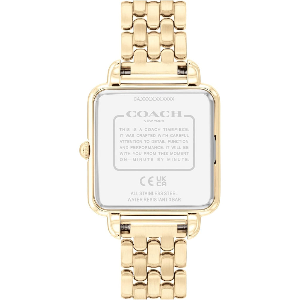 Coach Cass Women'S 2H Quartz Watch - Square Stainless Steel Bracelet - Premium Fashion Timepiece - Gift For Her