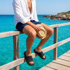 Cushionaire Feather Eva Mens Sandals – Slip On Recovery Slides, Lightweight Water Shoes For Men