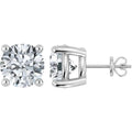 0.50 to 10.00 Carat IGI Certified Lab Grown Round Cut Diamond Studs Earrings 14k White/Yellow Gold 4 Prong Screwback Jewelry Gift Box Packaging (E-F Color, VS1-VS2 Clarity)