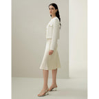 Lilysilk Silk Linen Mara Jacket For Women Long Sleeve Cropped Button Front Coat Soft Breathable Outerwear