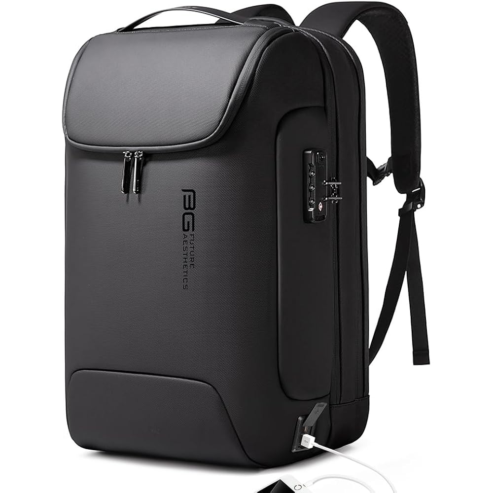 Bange Men'S Anti-Theft Backpack,Waterproof Fashion Travel Backpacks,High Tech Backpack With Usb3.0 Charging Port,Business Laptop Backpack Fits 17.3 Inch Notebook…
