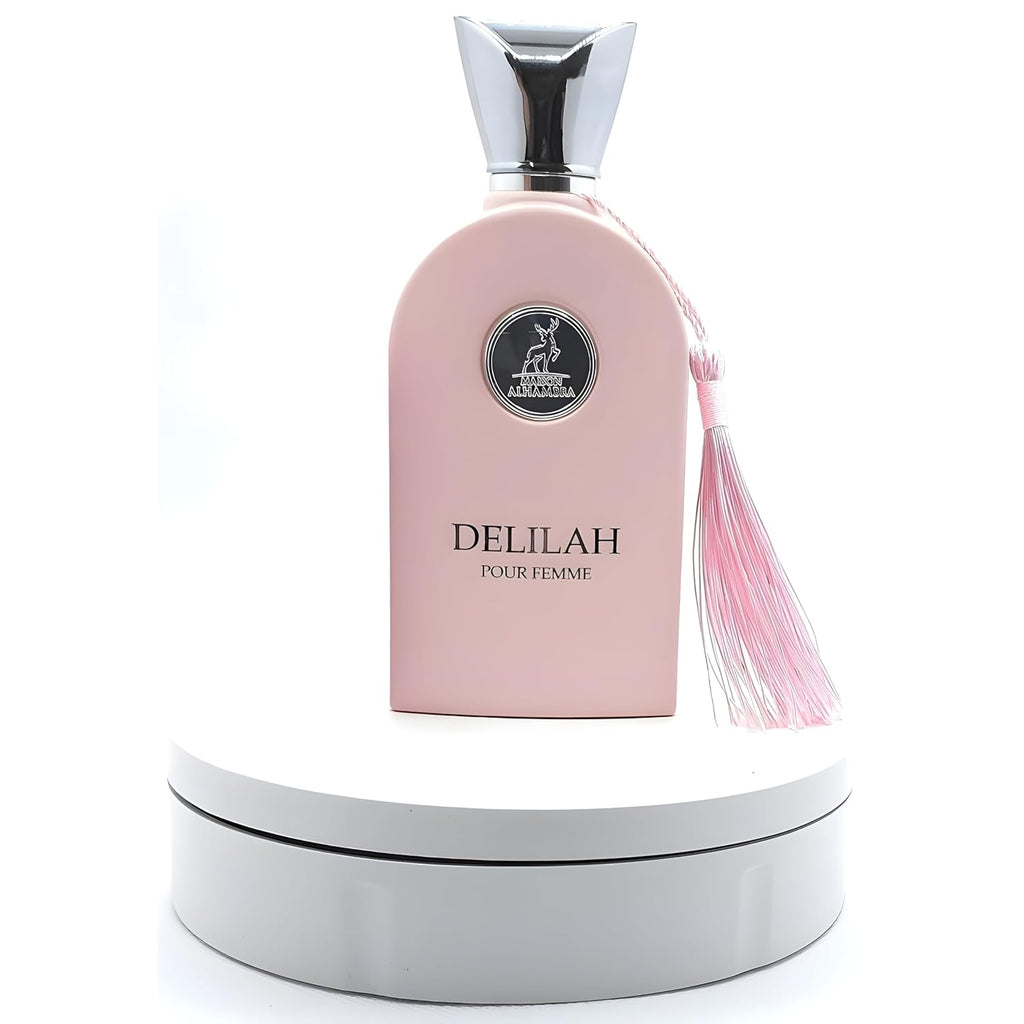 Lattafa Maison Alhambra Delilah Pour Femme Eau de Parfum Spray for Women, 3.4 Ounce / 100 ml