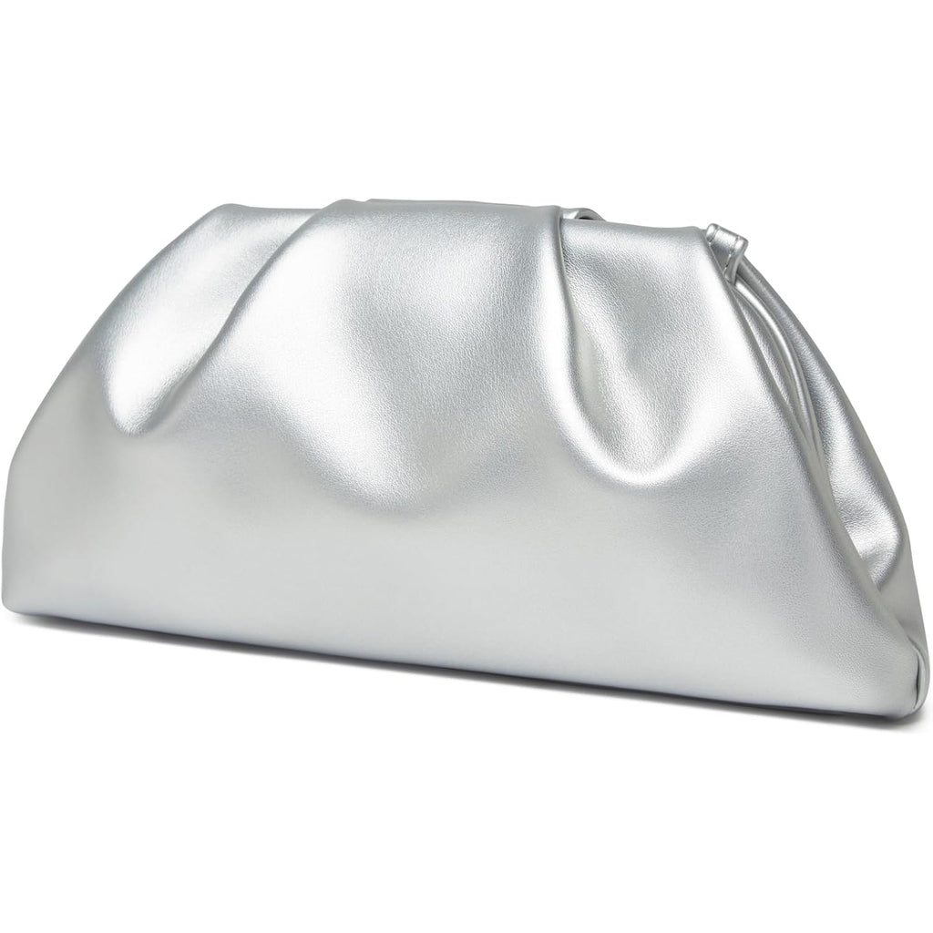 YUWITA Soft PU Leather Clutch Purses for Women Formal Elegant Luxurious Evening Bag