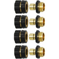 Twinkle Star 3/4 Inch Garden Hose Fitting Quick Connector Set, 4 Sets | Male And Female 4 Sets, Garden Hose Adapter, Quick Connect Hose Fittings, Water Hose Quick Connect Fittings