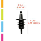 Hawaiian Shaved Ice Syrup Precise Control Bottle Pourers, Professional Pour Spouts for Snow Cone & Drink Flavors (10-Pack)
