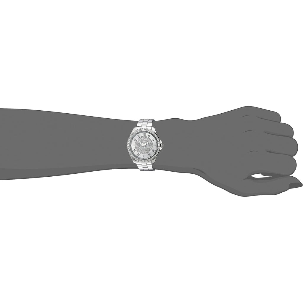 Bulova Ladies' Classic Crystal Stainless Steel 2-Hand Quartz Watch, Pave Dial Style: 96L236