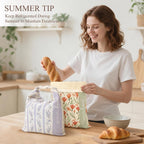 Beeswax Sourdough Bread Bags For Homemade Bread, 2 Packs Xl Reusable Organic Beeswax Linen Cotton Sourdough Bag, Keep Loaves Fresh Longer, Homesteading Essentials