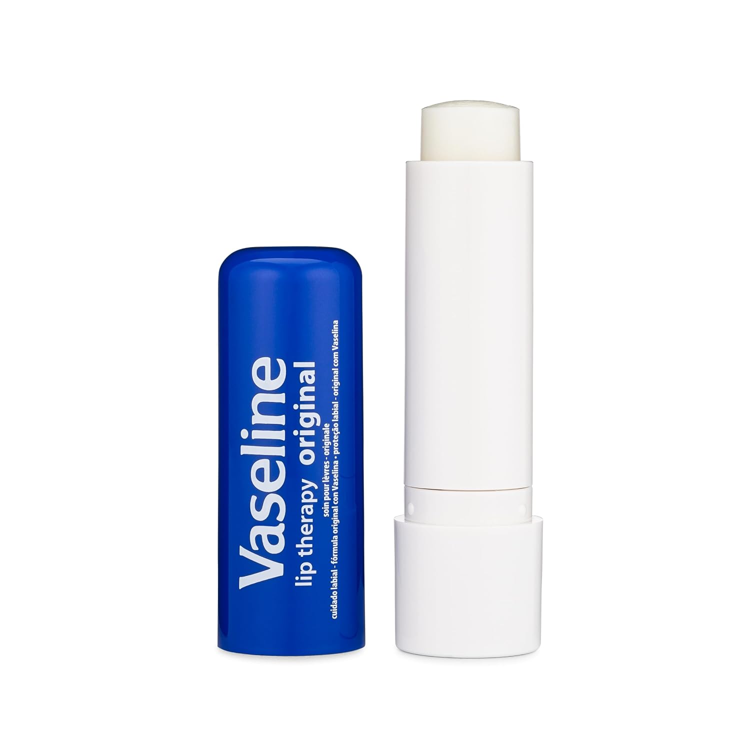 Vaseline Lip Therapy Care Original, Fast-Acting Nourishment, Ideal For Chapped, Dry, Cracked, Or Damaged Lips, Lip Balm, 0.16 Ounce (Pack Of 4)