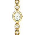Adsbiaoye Elegant Pearl Women'S Dress Watch Fashion Oval Dial Gift Women'S Waterproof Watch