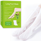 55cm Long Foot Peel Mask,Baby Soft Foot Mask,Exfoliating Foot Peeling Mask for Dry Cracked Feet,Make your feet and legs soft and smooth.(3 Pairs)