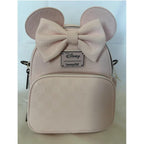 Loungefly Minnie Mouse Checkered Texture Convertible Mini Backpack & Crossbody Bag