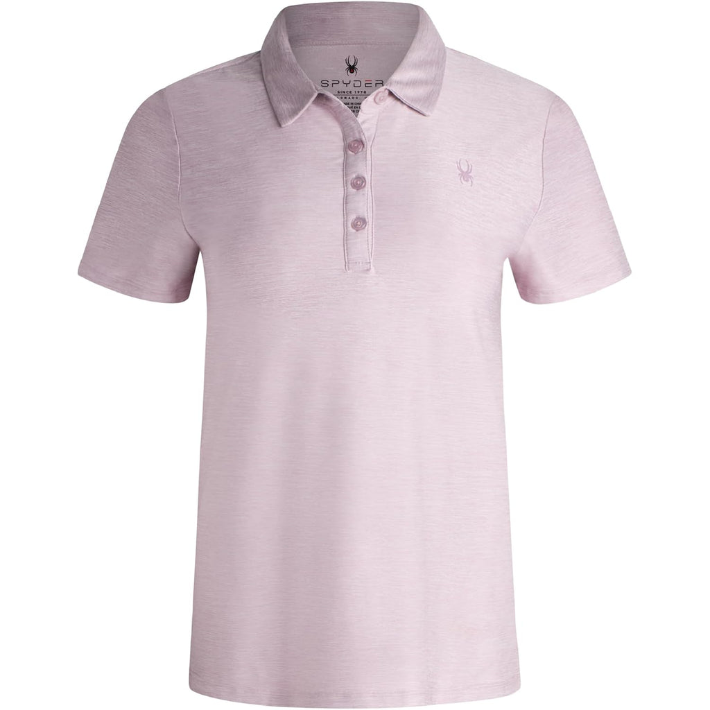 Spyder Womens Golf Shirt - Moisture Wicking Lightweight Stretch Sport Top Polo Shirts For Women With Upf 30+ Sun Protection
