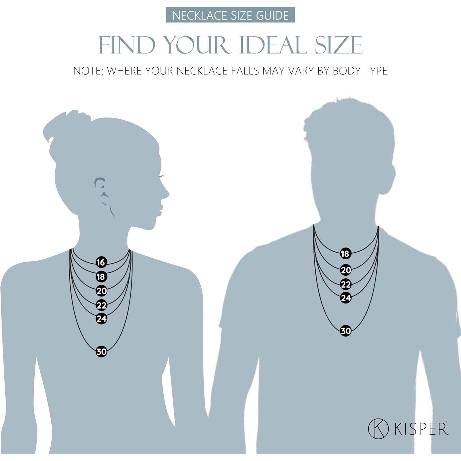 KISPER Solid 925 Sterling Diamond Cut 1.6mm Rope Chain Necklace for Women - Italian Made Durable Hypoallergenic Jewelry 16 18 20 22 24 30 Inch