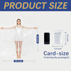30 Pack Disposable Rain Ponchos For Adults, Emergency Clear Poncho With Hood Waterproof Bulk Plastic Rain Coat Family Pack For Hiking, Camping, Travel