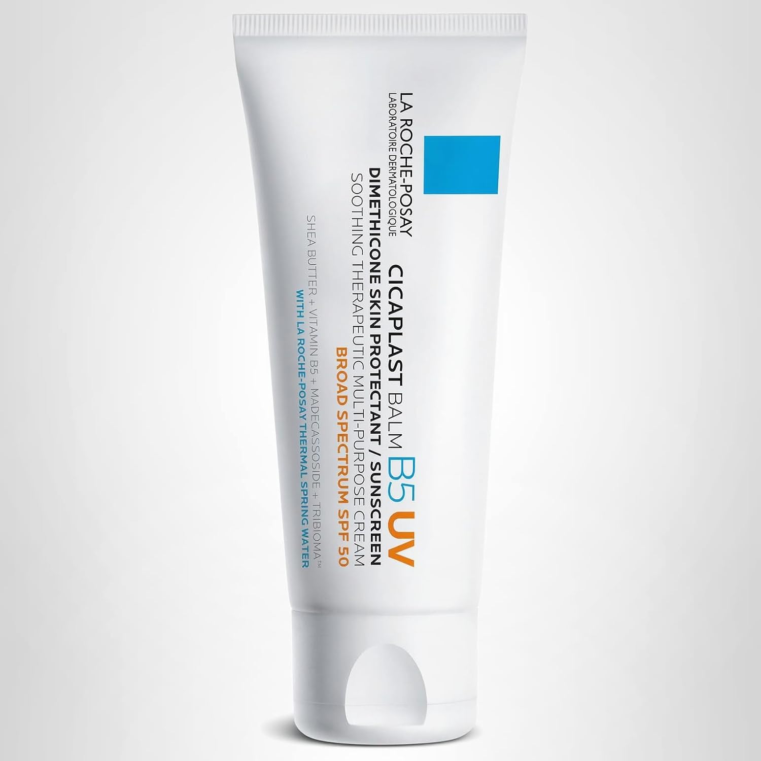 La Roche-Posay Cicaplast Balm B5 Uv Spf 50, Vitamin B5 + Shea Butter + Tribioma + Madecassoside + Zinc Oxide Sunscreen, Post Treatment Skin Protectant With Spf, Multi-Purpose Cream For Dry Skin