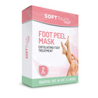 Dermora Soft Touch Foot Peel Mask - Pack of 2 Feet Peeling Masks for Dry, Cracked Heels & Calluses - Exfoliating Foot Mask Peel for Baby Soft Skin (Original)