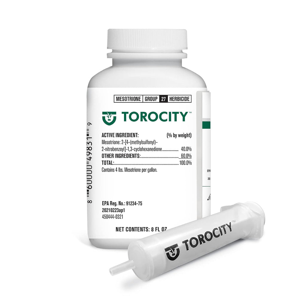 Atticus Torocity Mesotrione Herbicide (8Oz) - (Compare To Tenacity) | Post-Emergent Weed Killer Concentrate For Lawns, Crabgrass Killer, Clover, Foxtail Killer, Dandelion, Nutsedge And More