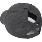 HGGE Womens Criss Cross Ponytail Baseball Cap High Messy Bun Ponycap Trucker Hat Quick Drying Mesh Dad Hat for Outdoor Sports Dark Grey
