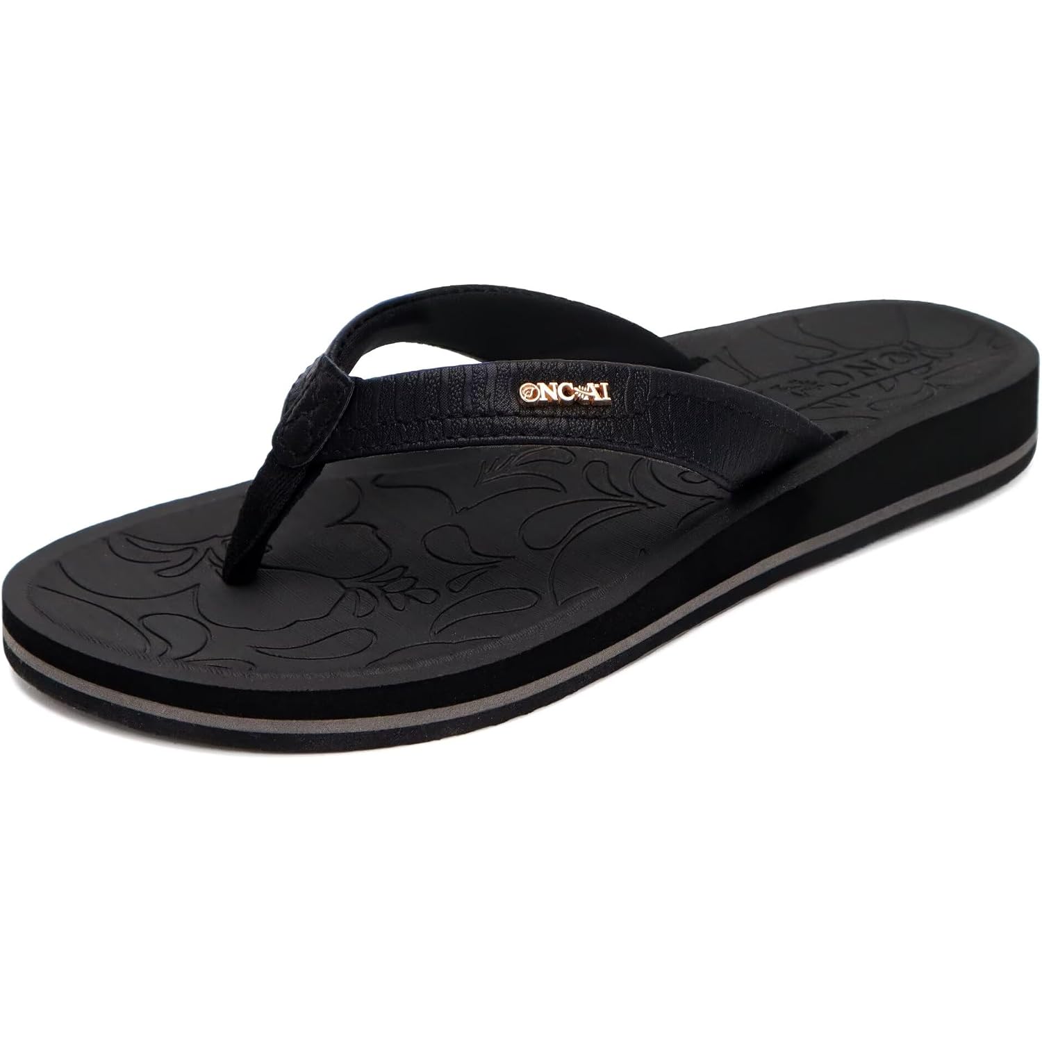 Oncai Women'S Flip Flops Comfortable Summer Beach Thong Sandals For Women With Cushion Walking Arch Support Yoga Mat Indoor Outdoor Soles