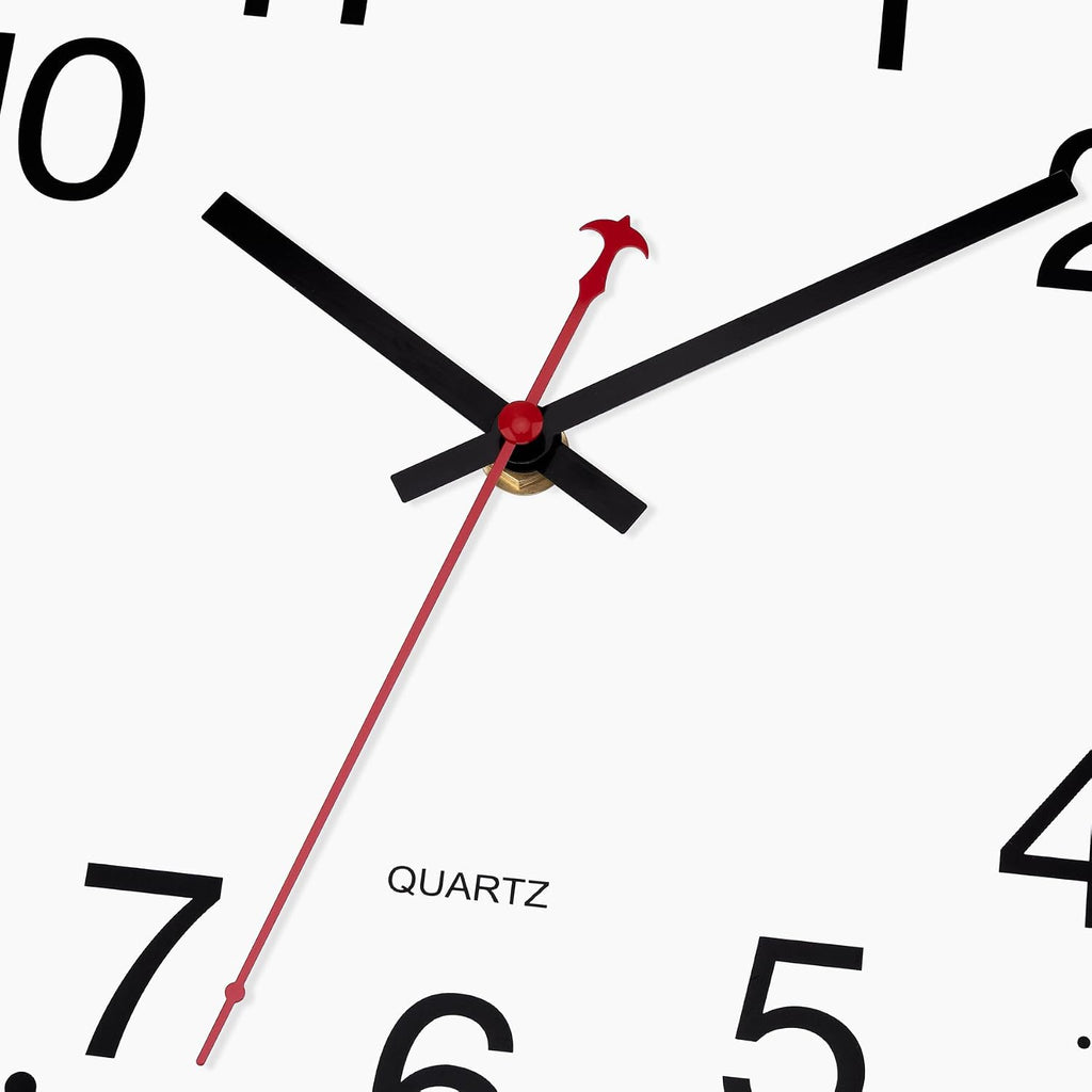 Foxtop 4 Pack Multi-Time Zone Black Wall Clock, 12 Inch Silent Non Ticking Quartz Battery Operated Round Classic Analog Wall Clock For Classroom School Office Living Room Bedroom Home