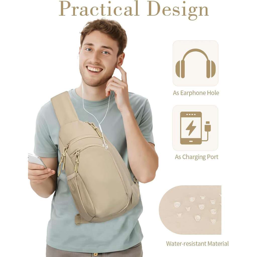 Sling Bag Nylon Crossbody Bags For Women With Anti-Theft Rfid Blocking Pocket Cross Body Purse Adjustable Shoulder Strap