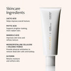 Lactic Acid Body Polish – Chemical Exfoliator With Ahas & Volcanic Pumice – Added Glycerin For Skin Hydration – Fragrance-Free, 11 Fl Oz