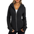 Trendy Queen Women Zip Up Hoodies Slim Fit Workout Sweatshirts Fall Jackets