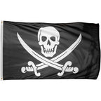 3X5 Ft Pirate Jack Rackham Polyester Flag With Brass Grommets