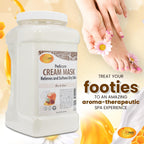 SPA REDI - Body and Foot Cream Mask, Milk and Honey, 128 Oz - Pedicure Massage for Tired Feet and Body, Hydrating, Fresh Skin - Infused with Hyaluronic Acid, Amino Acids, Panthenol, Comfrey Extract