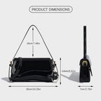 Black Purses for Women Trendy, Y2K Faux Leather Clutch Purse with Cherry Pendant,Crossbody Shoulder Bag and Handbags