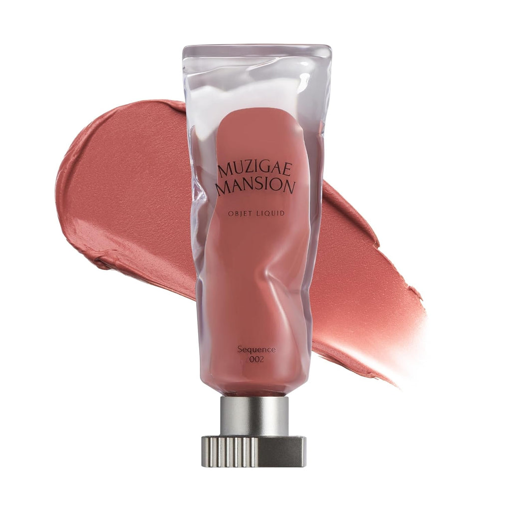 Muzigae Mansion Objet Liquid, 002 Sequence, Blur-Finish Liquid Lip Color, Lightweight Vegan Mlbb Tint, 6Ml / 0.2 Fl.Oz