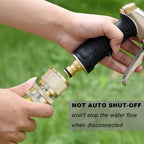 Brass Hose Quick Connect, 3/4 Inch Ght Thread Garden Hose Quick Connector No-Leak Water Hose Quick Connect Fittings Male And Female - 2Packs