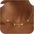Eaciy Mama Necklaces for Women, Mother's Day Gifts for Mom, 14K Gold Plated Dainty Necklace Non Tarnish Jewelry, Gifts for New Mom