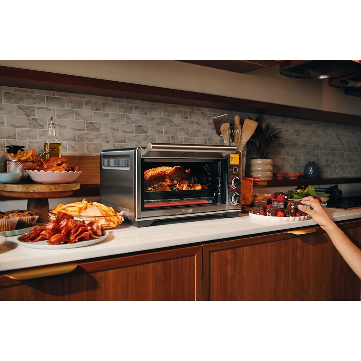 Breville Smart Oven Air Fryer Compact, Brushed Stainless Steel