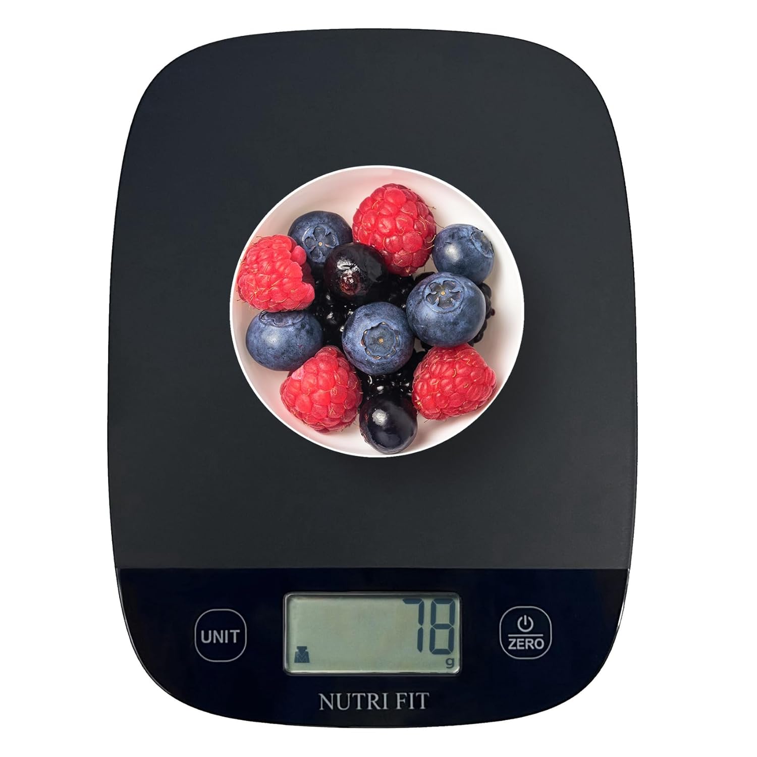 Food Scale For Kitchen Scales Digital Weight Grams And Ounces, Baking Scale Accurate For Weight Loss, Cooking, Coffee, Keto Diet, Meal Prep, 0.1Oz Ultra Slim Smart Tare Black