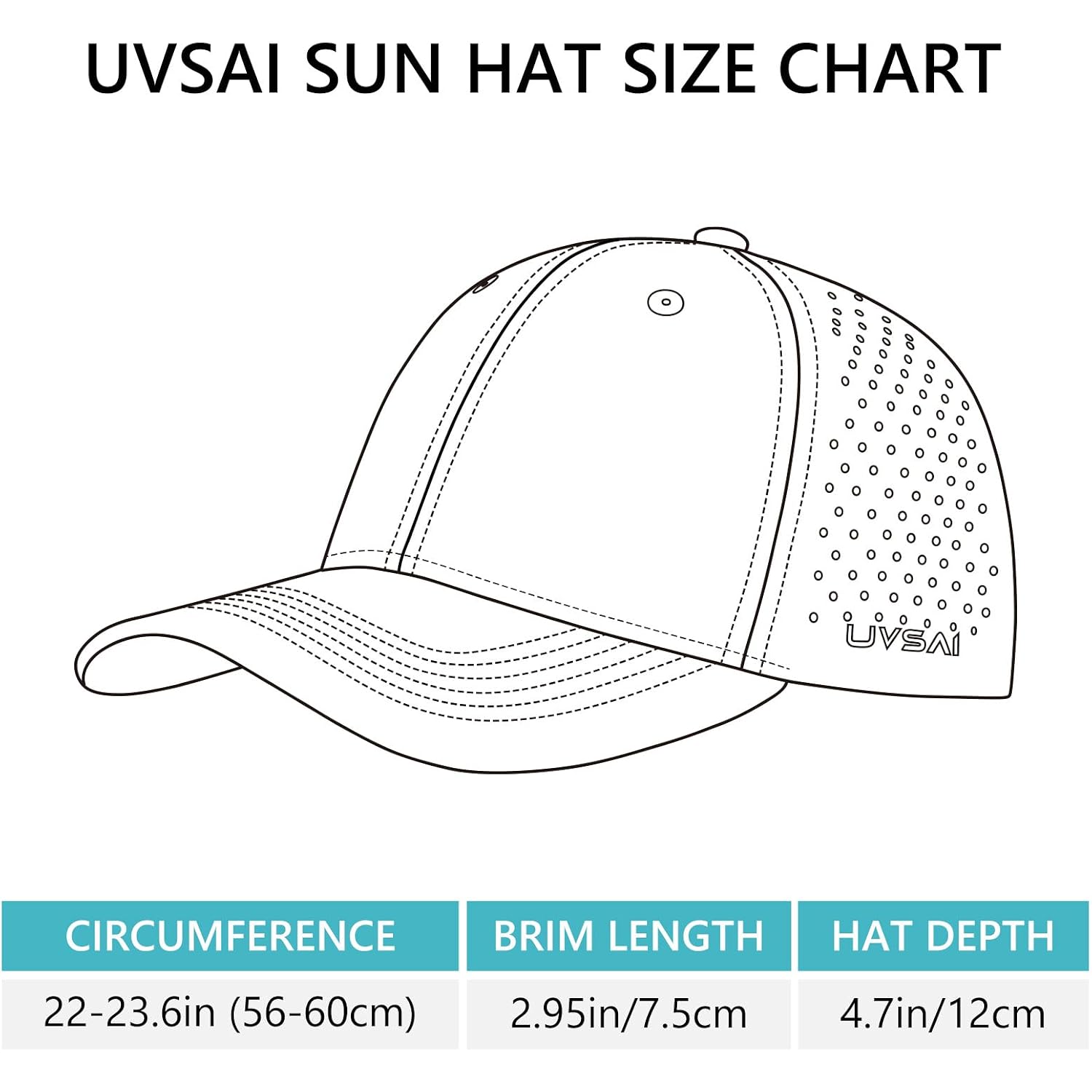 Upf 50+ Performance Water Resistant Baseball Cap Lightweight Breathable Hat Golf Running Boat Hiking For Men Women