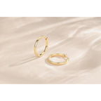 14K Gold Hoop Earrings for Women Gold Earrings for Women Lightweight Classic Square Tube Earrings Women