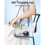 Sweetfull Portable Misting Fan - 180° Foldable Handheld Personal Fan With Mist Spray, 3 Speeds, 30Ml Water Tank, Usb Rechargeable For Travel, Outdoors, Makeup, Camping, Home, And Office Use