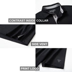 Mens Golf Shirt Short And Long Sleeve Moisture Wicking Dry Fit Performance Solid Casual Pique Golf Polo Shirts For Men