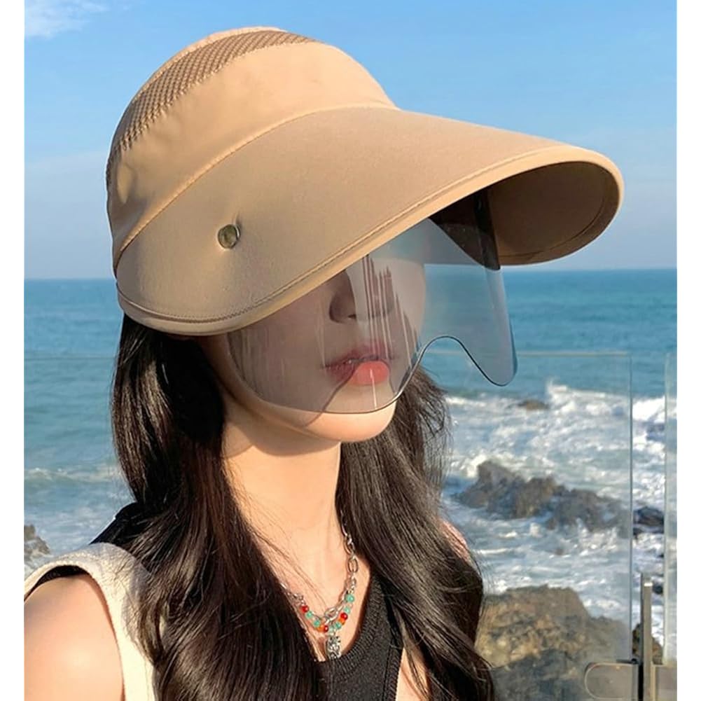 Wide Brim Sun Hat for Women Goggles UV Protection Beach Visor Cap Sports Golf Hiking