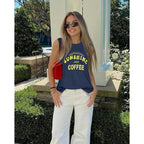 Womens Tank Tops Summer T Shirts Sleeveless Casual Loose Tunic Blouses 2026 A Deep Blue