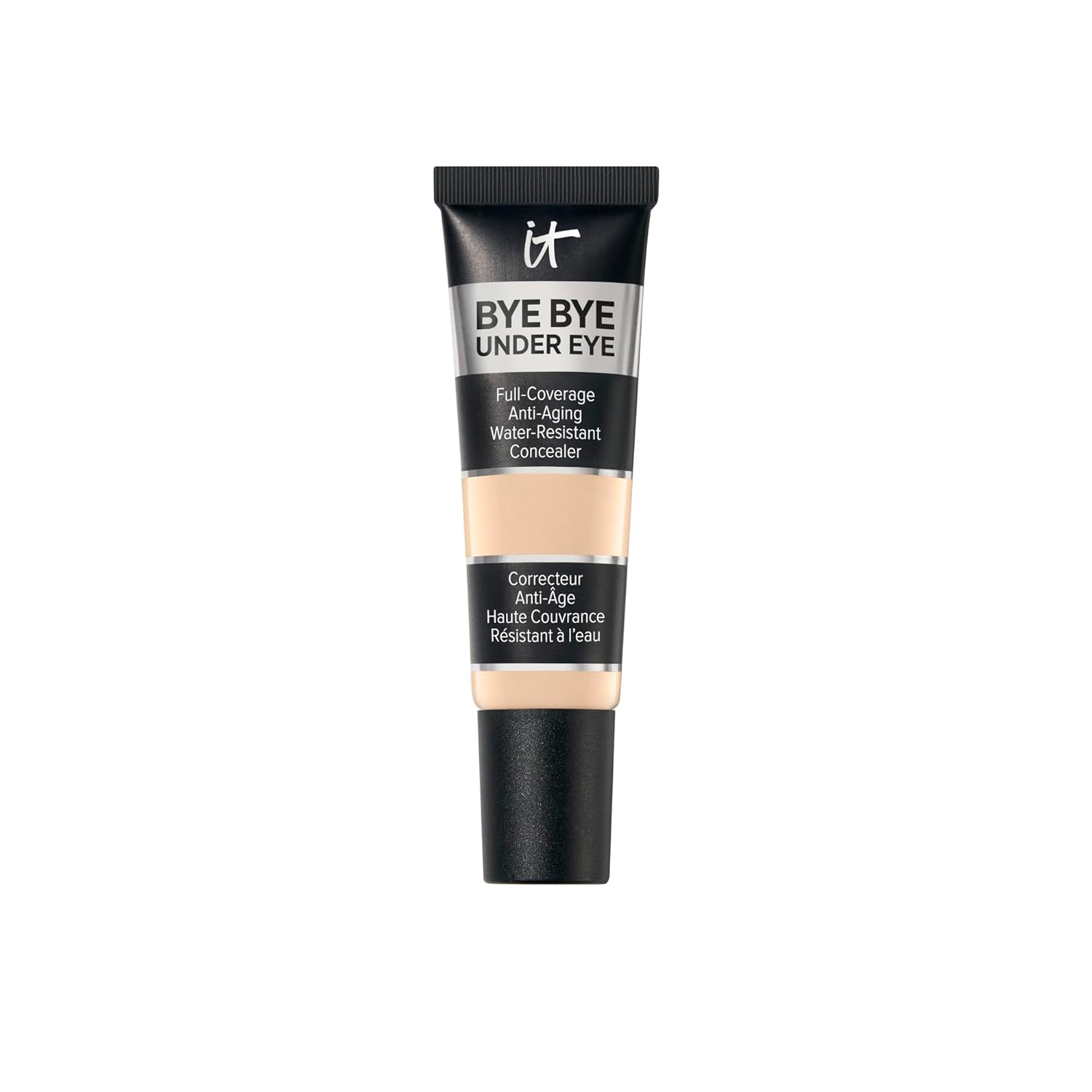 IT Cosmetics Bye Bye Under Eye Concealer - Water-Resistant, 24H Full Coverage Brightening Concealer For Dark Circles, Fine Lines, Redness & Discoloration, Anti-Aging Color Correcting Cream - 0.4 fl oz