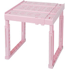 Piffny Locker Organizer Shelf， Adjustable Width And Height, Ideal Locker For School, Office, And Gym Lockers… (Pink)