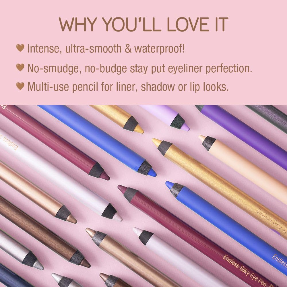 Pixi Beatuy Endless Silky Eye Pen (SlateGrey) | Waterproof & Hypoallergenic | 0.04 oz/1.2 g