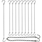 Chain For Hanging Plants, Adjustable Hanging Chain With Hooks, 21 Inch, Black – 10 Pack Heavy Duty For Hanging Bird Feeders,Grow Lights, Potted Plants, Neon Sign, Christmas Wrea